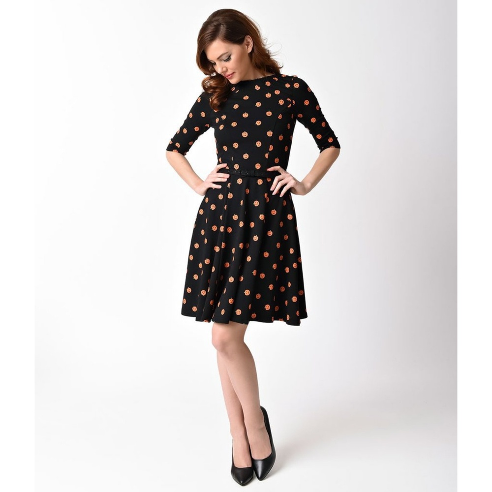 🚫SOLD🚫Unique Vintage Pumpkin dress retro BNWT!